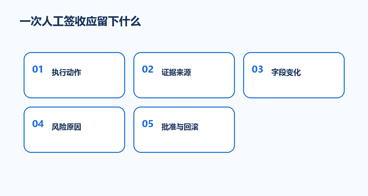 一次人工签收应留下什么